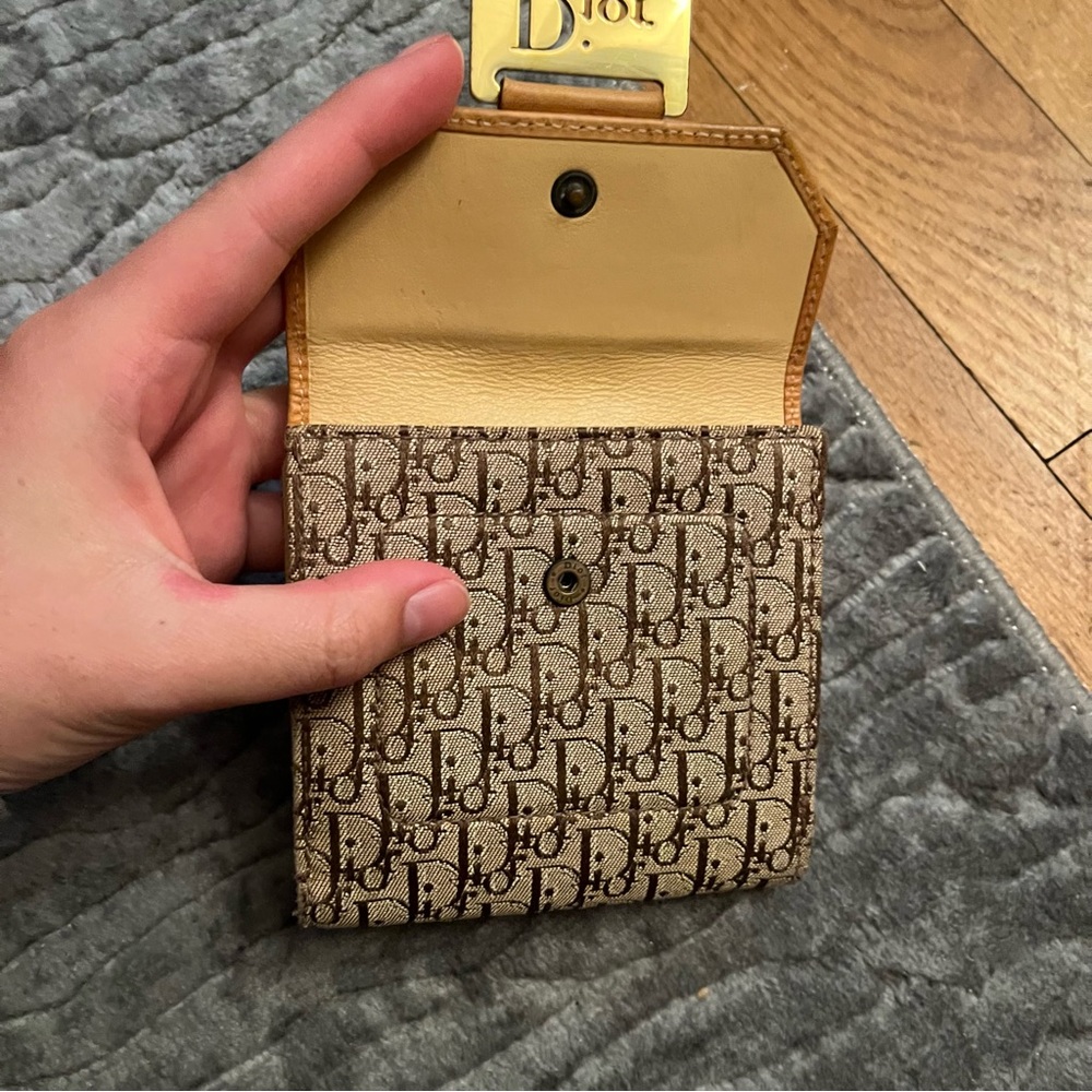 Vintage Dior Tank Trotter Logo Plate Bifold Wallet - Picture 3 of 9
